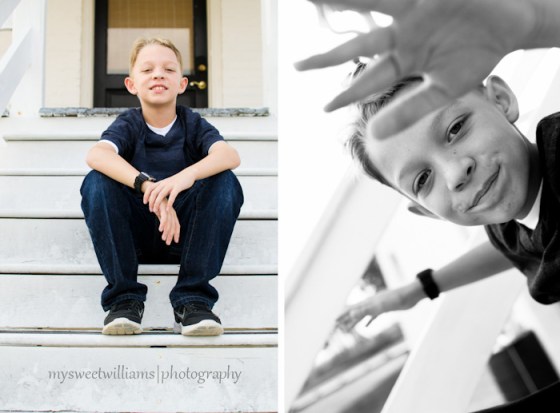 Balboa on the steps at Piney Point