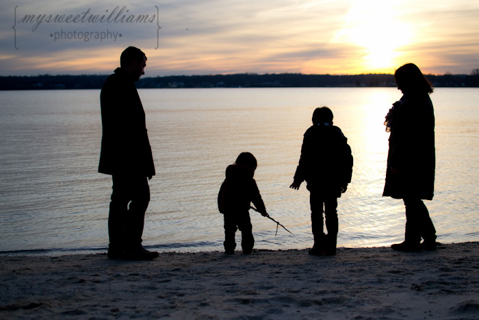 Family on the Beach C II